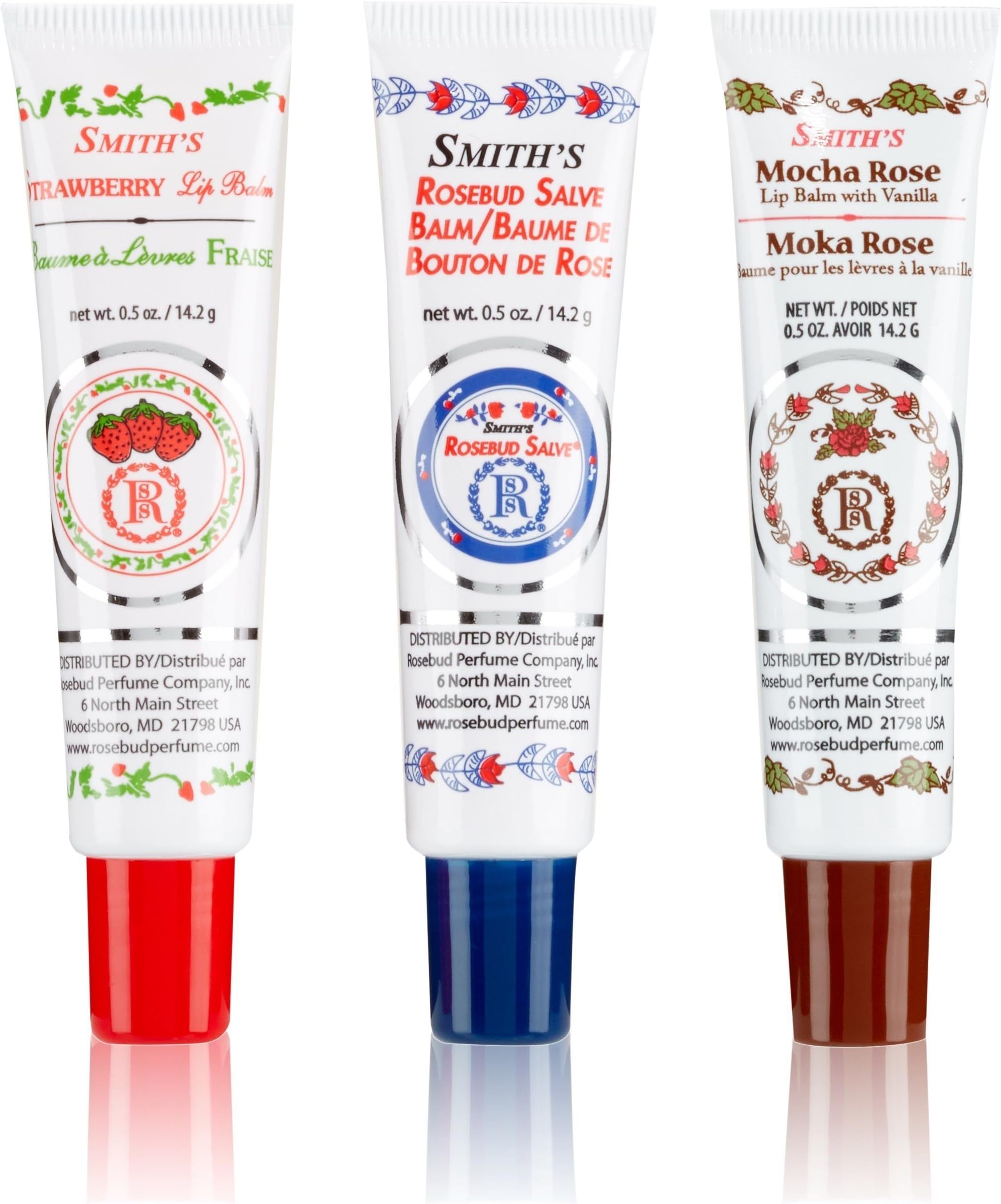 Smith's Rosebud Salve Medley of Lip Balm Tubes