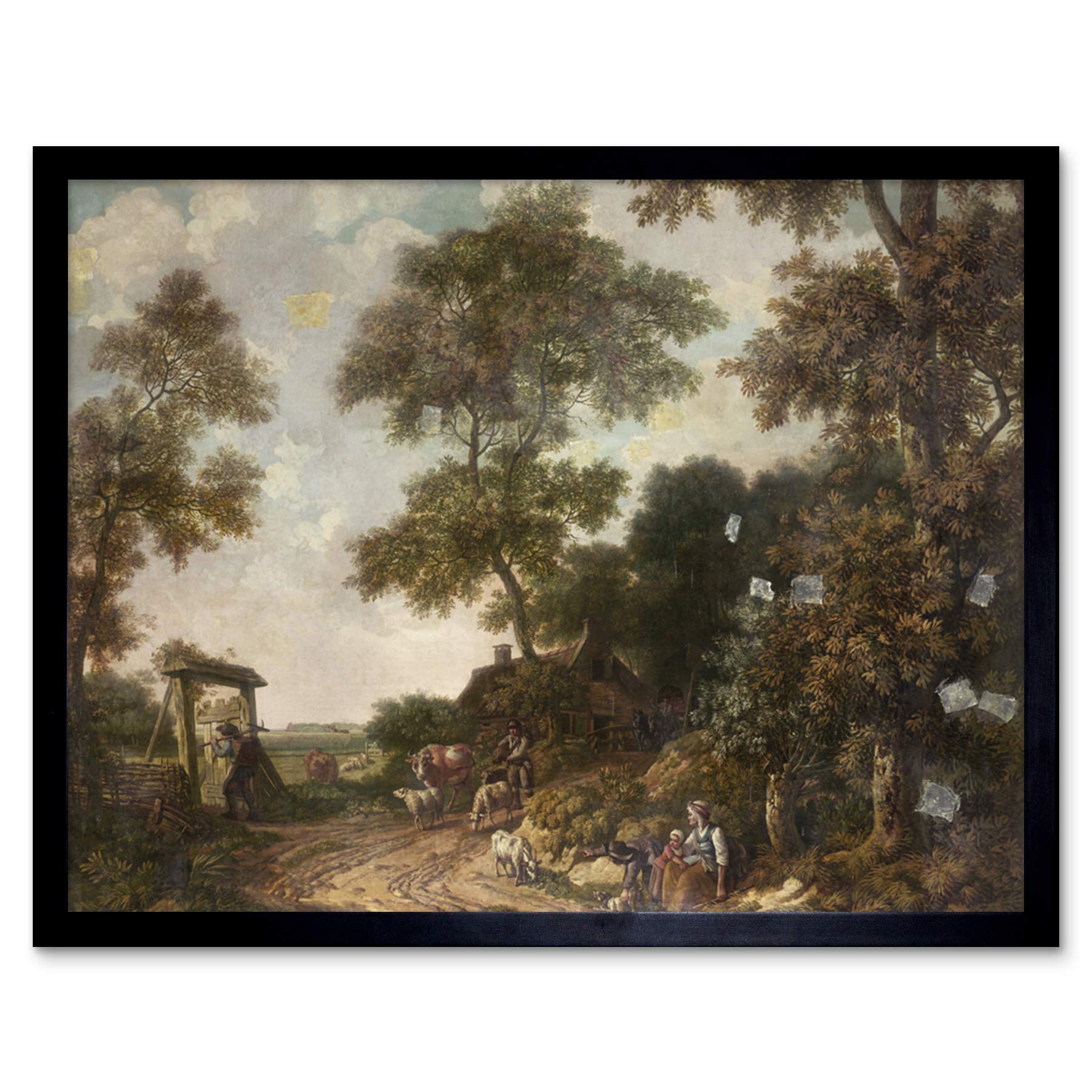 Artery8 Jurriaan Andriessen Dutch Landscape Painting Art Print Framed Poster Wall Decor 12x16 inch