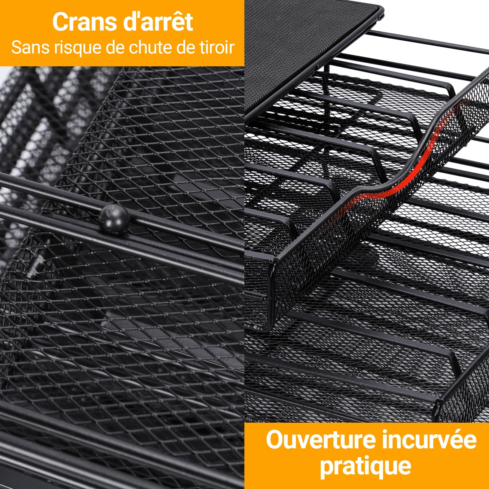MASTERTOP Tiroir à Capsules pour Dolce Gusto 108 PCs, 3 Tiroirs de Rangement Dosettes avec Support Machine à Café, Distributeur Capsules de Grande Capacité avec Surface Anti-Vibration - Maison, Bureau