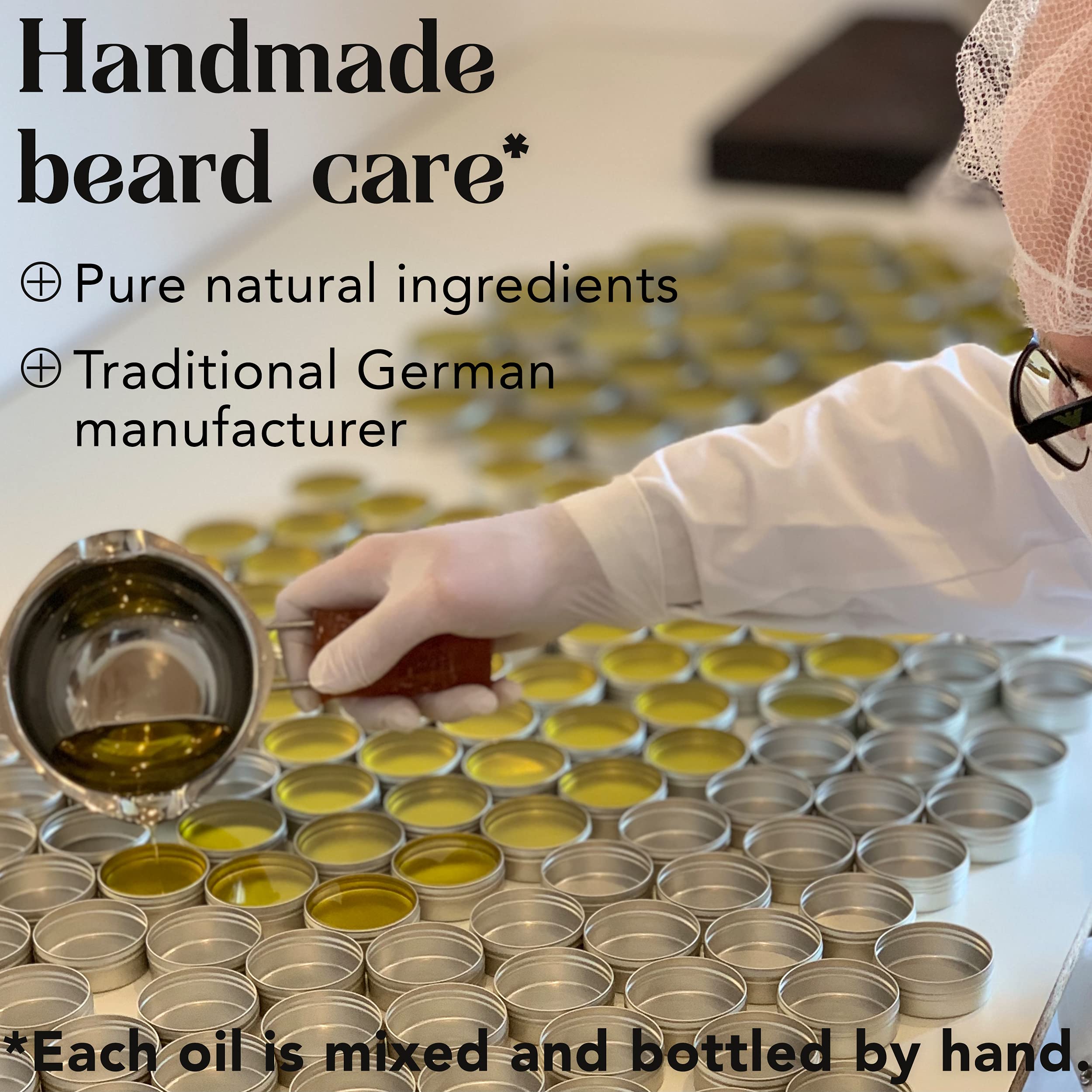 BEARDPRIDE Huile à barbe pour hommes - Barbershop Oil - L'huile à barbe originale du barbier - Notre huile à barbe rend la barbe douce - Huiles 100% naturelles - huile à barbe pour hommes
