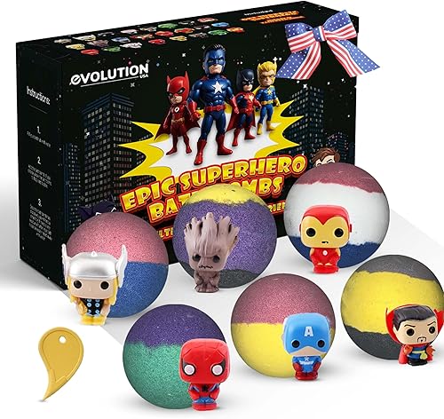 Bombas de baño de superhéroes