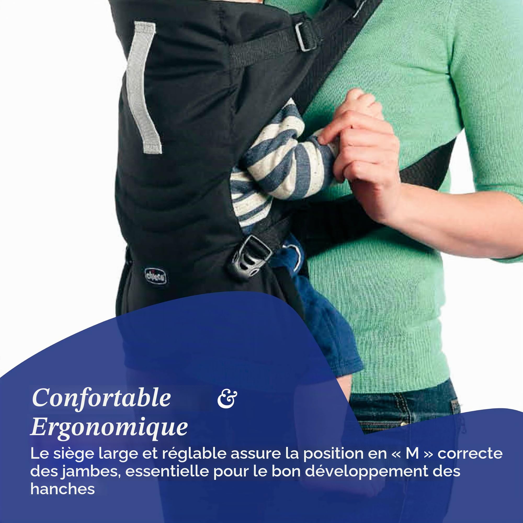 Chicco Easy Fit Porte-bébé Ventral Black Night