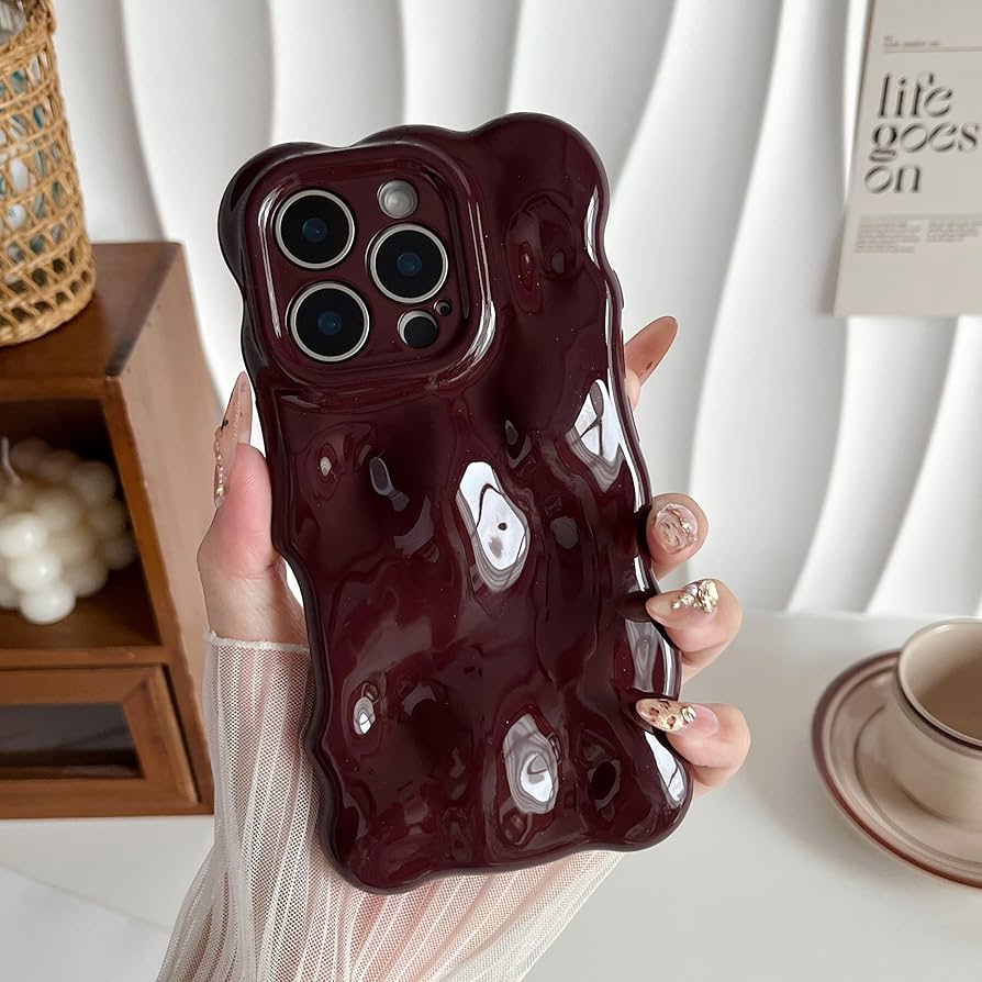 kiyo❤️ Amazon.com: XIZYO for iPhone 15 Pro Case, Curly Wave Frame