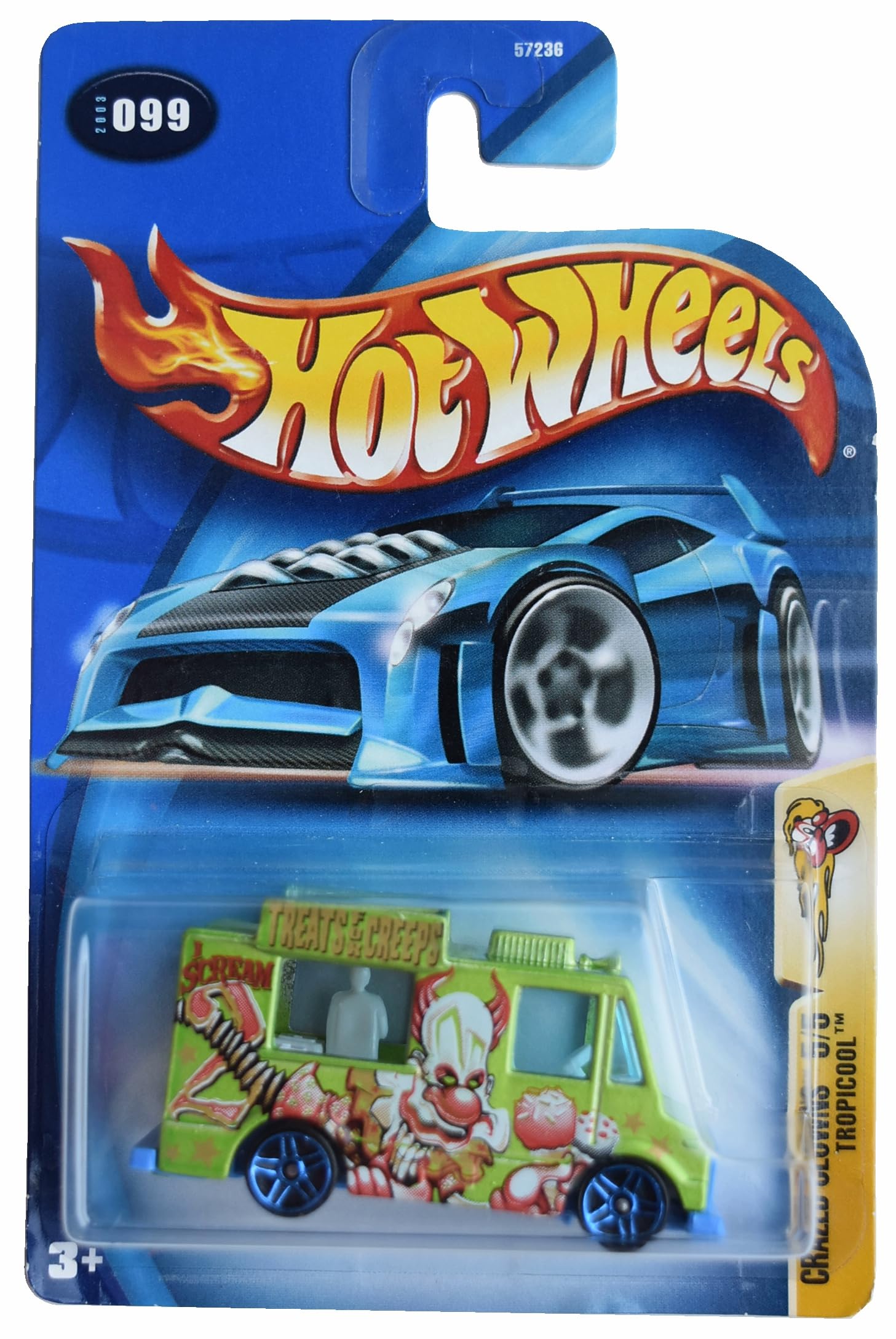Amazon.com: Hot Wheels Tropicool, Crazed Clowns 5/5 [Green] #99