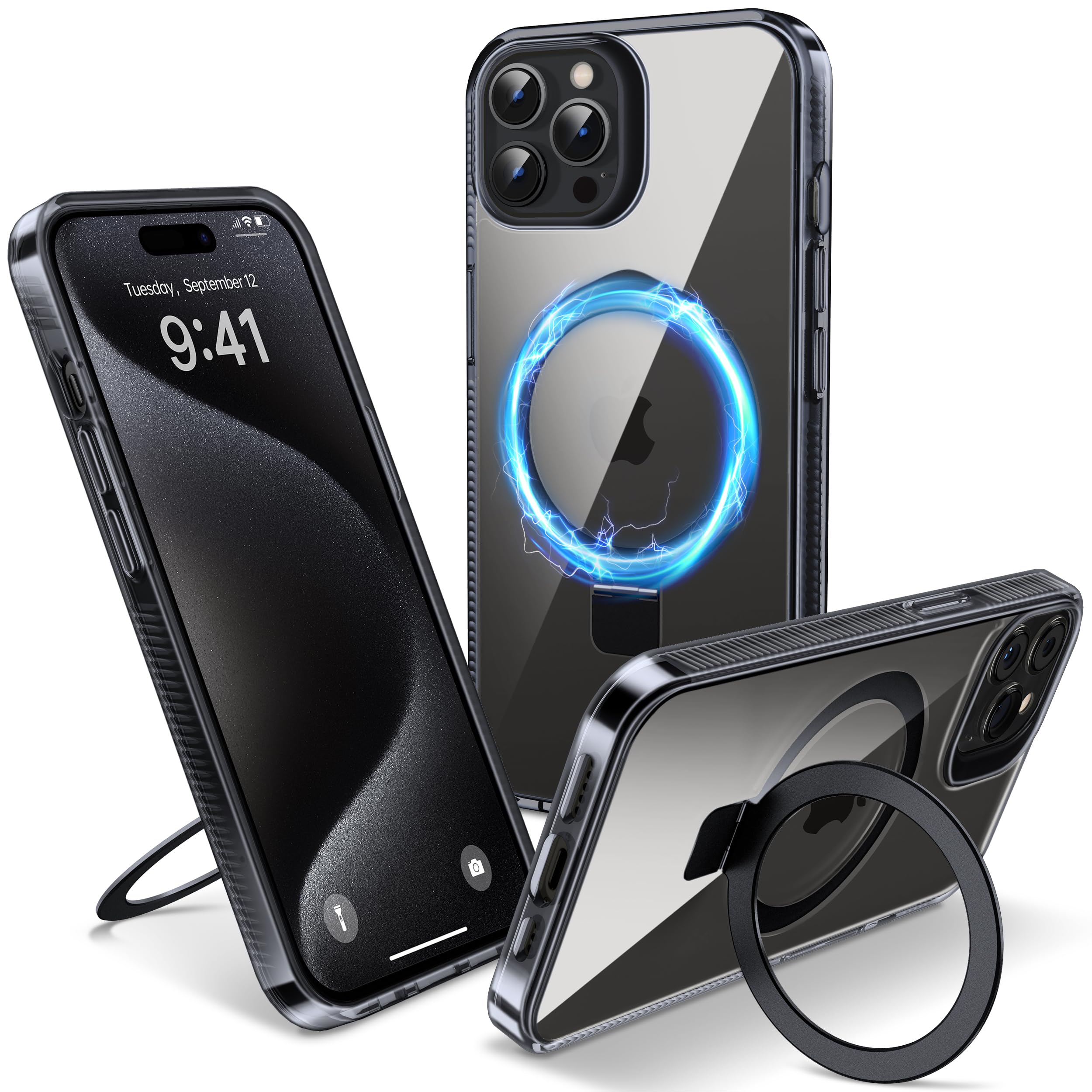 Custodia magnetica girevole a 360° per iPhone 14 Pro con MagSafe
