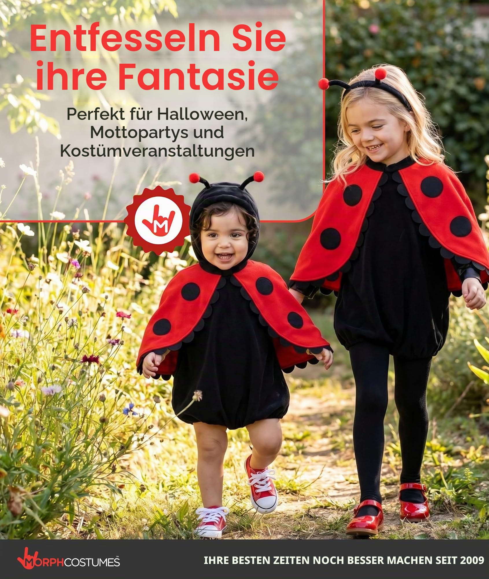 Fun Shack Marienkäfer Kostüm für Kleinkinder – Kinderkostüm für Karneval & Fasching, Größe XXL