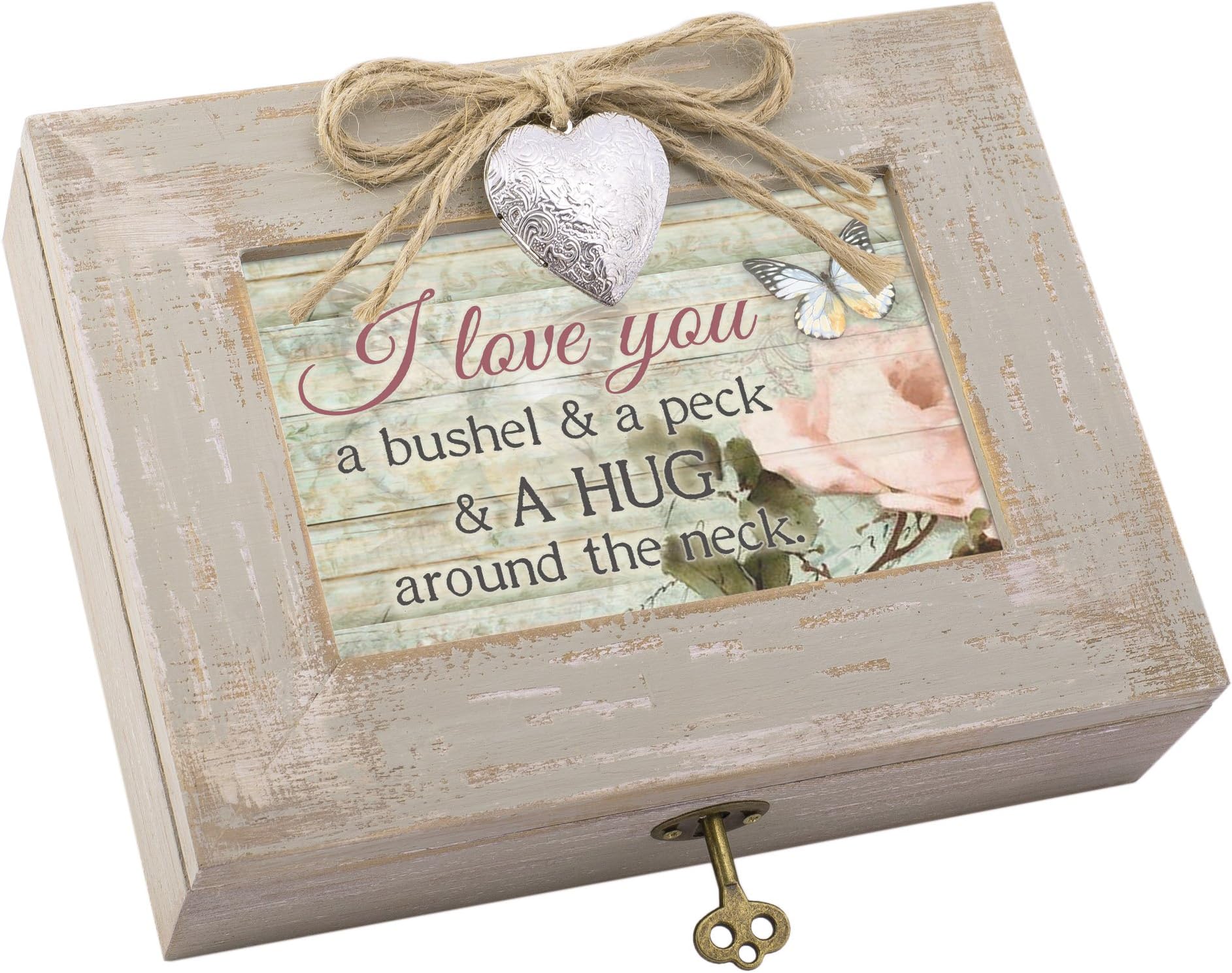 Amazon.com: Cottage Garden Love You Bushel and a Peck Walnut Wood