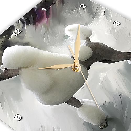 Miniatura 3 de 3dRose LLC Reloj de pared estándar caniche, 10 x 10 pulgadas