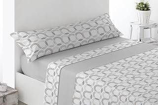 Miracle Home. Pyrenäen Acari Thermo-Bettwäsche-Set (3-teilig), Spannbettlaken, Decken- und Kissenbezug, maximale Wärme, Premiumweichheit und Passform, Grau, 150 x 200 cm, Bett 150 cm