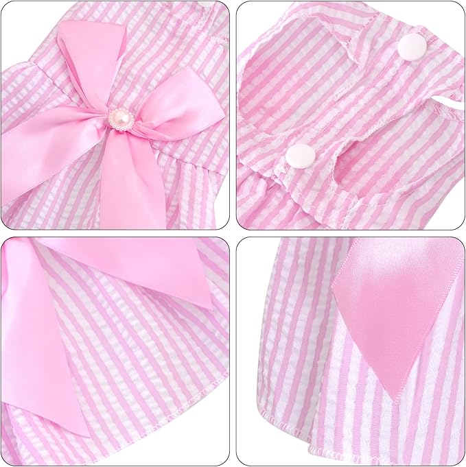 Vestido de Princesa con Lazo para Perra Pequeña Choyaxo miniatura 3