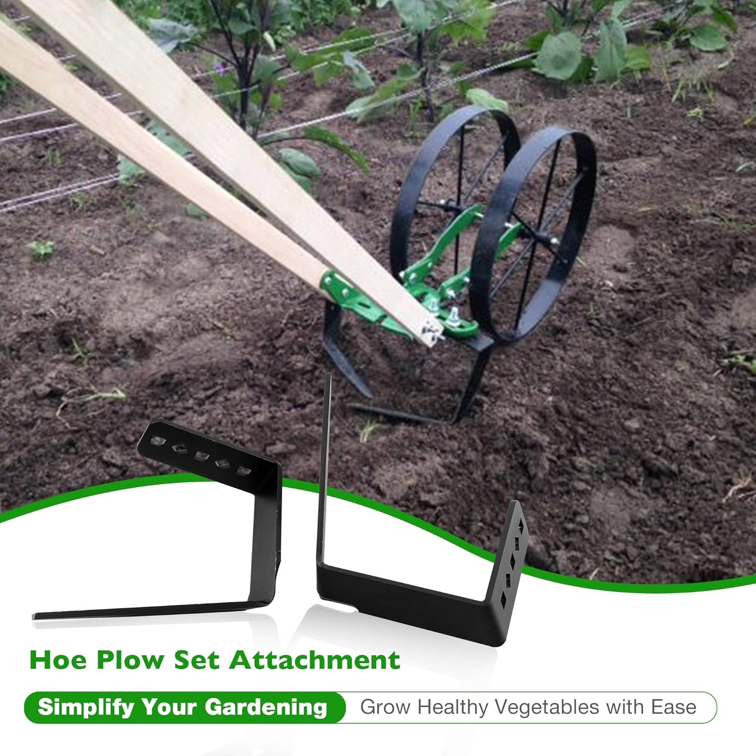 ATRACYPART Wheel Hoe Sweeps – Weeding Blades for Hoss & Planet Jr. Wheel Hoes | Heavy-Duty Cultivation Attachments