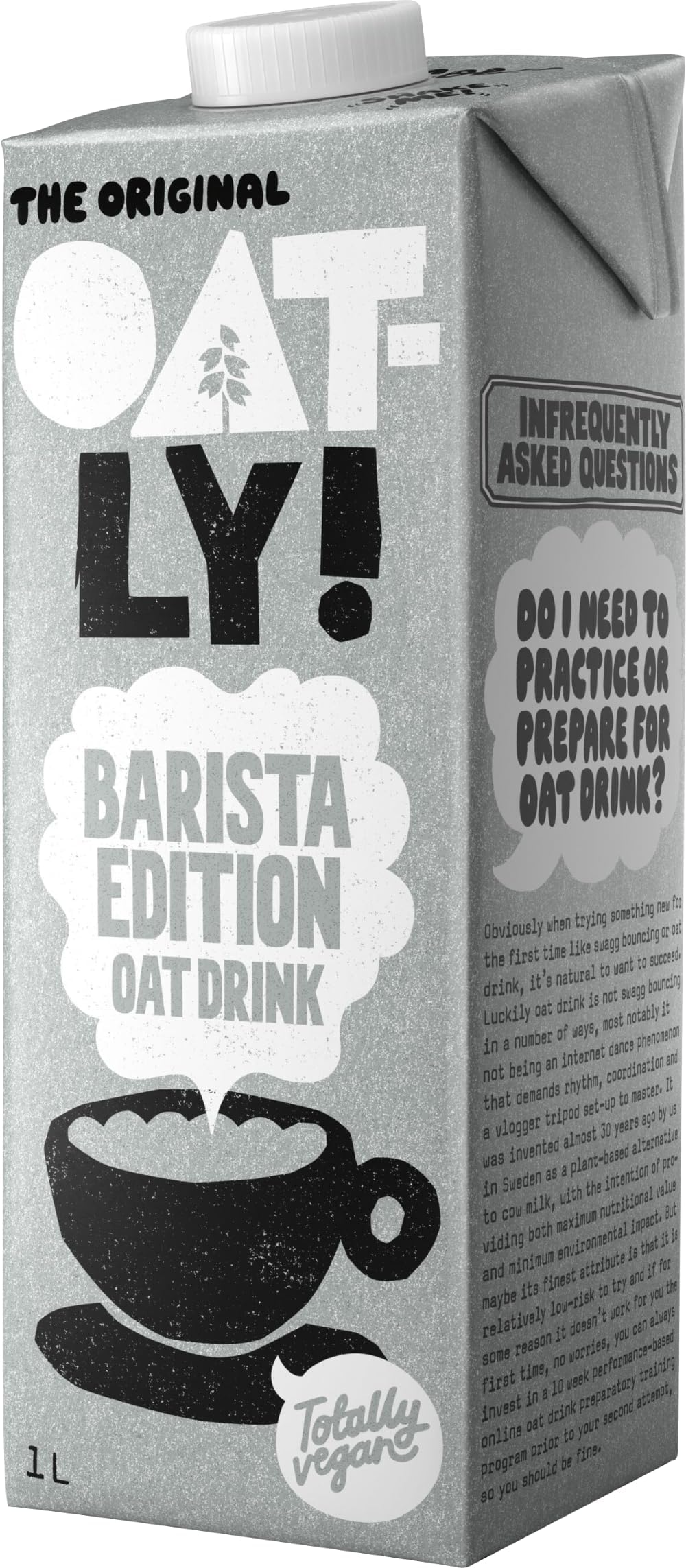 Oatly Original Oat Drink 1 Litre, Barista Edition