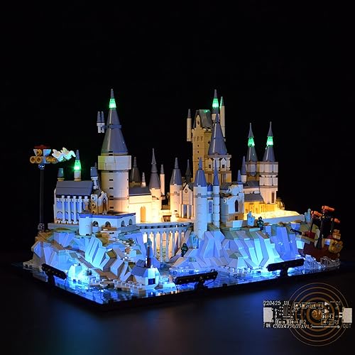 Miniatura 1 de Kit de iluminación LED diseñado para Harry Potter, compatible con Lego Hogwarts Castle 76419, juego de construcción, no incluye modelo (versión