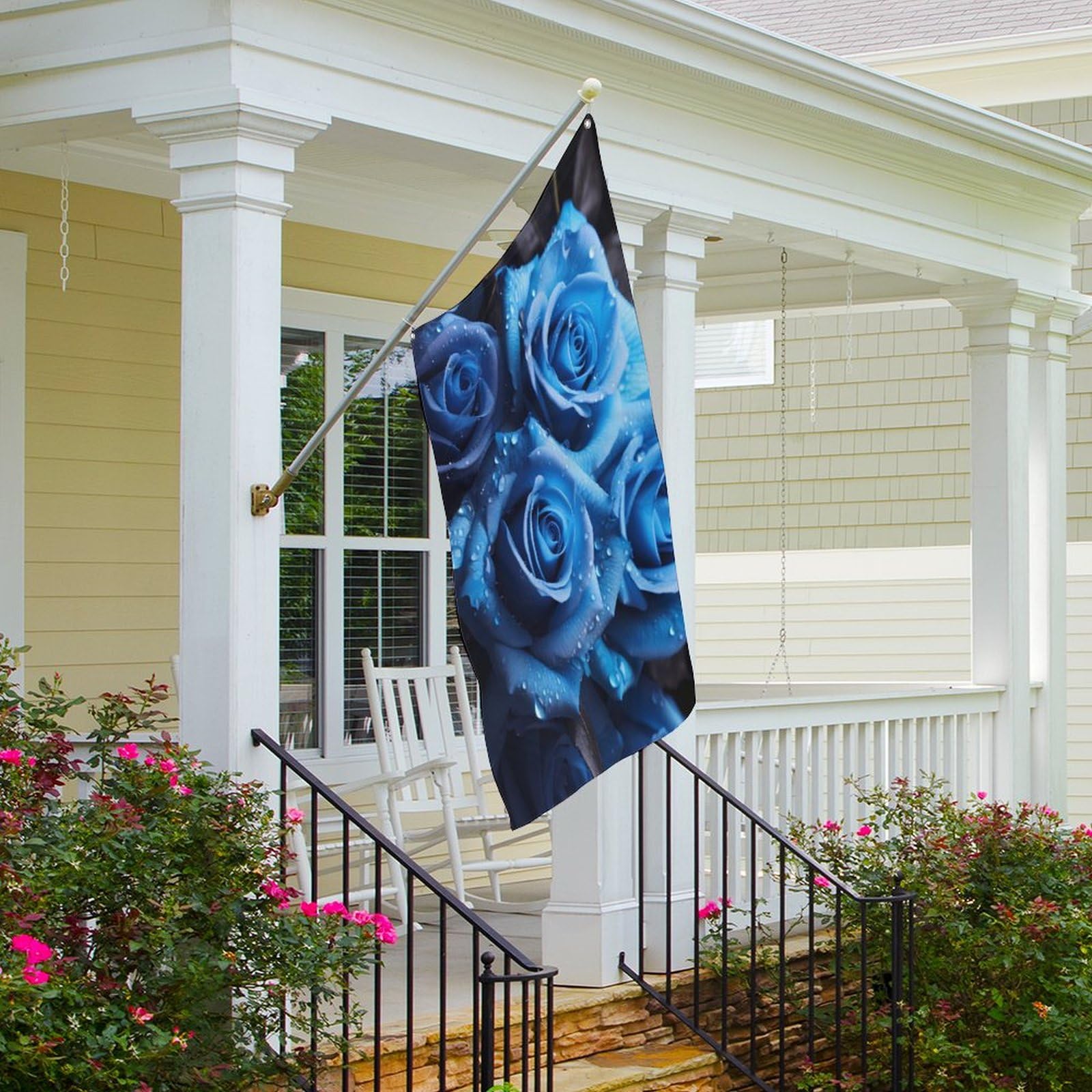 3dRose Gartenflagge Mit Englischem Spruch – 30,5 X 45,7 Cm, Blau, Halbtransparent