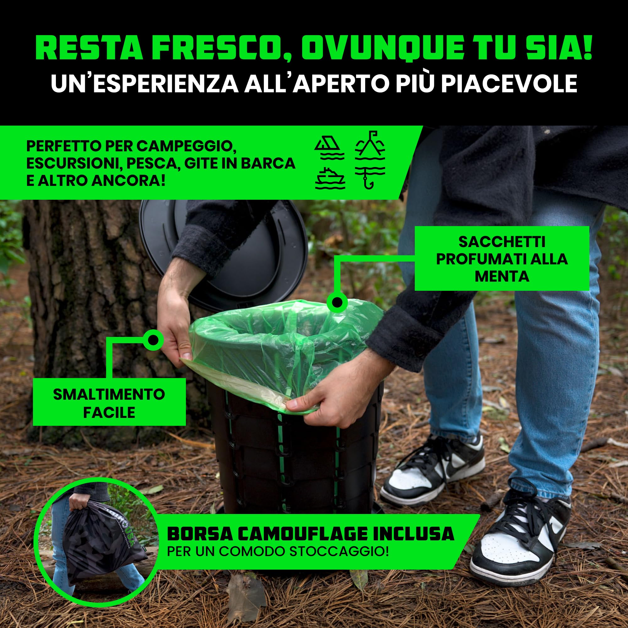 Rhino USA Sacchetti extra per WC e WC portatili