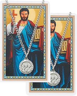 CatholicStore St. Timothy Pewter Medal with Laminated Holy Card, 24