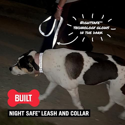 Miniatura 9 de BUILT Pet Nightsafe - Collar para perro grande, azul marino y amarillo