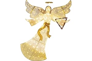 Best Choice Products 5ft Lighted Outdoor Angel Christmas Decoration