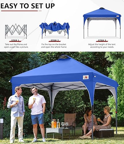 Miniatura 6 de ABCCANOPY - Toldo desplegable de 10 x 10 pulgadas, para exteriores, portátil, ideal para la playa toldo con bolsa de transporte con ruedas, 4 sacos