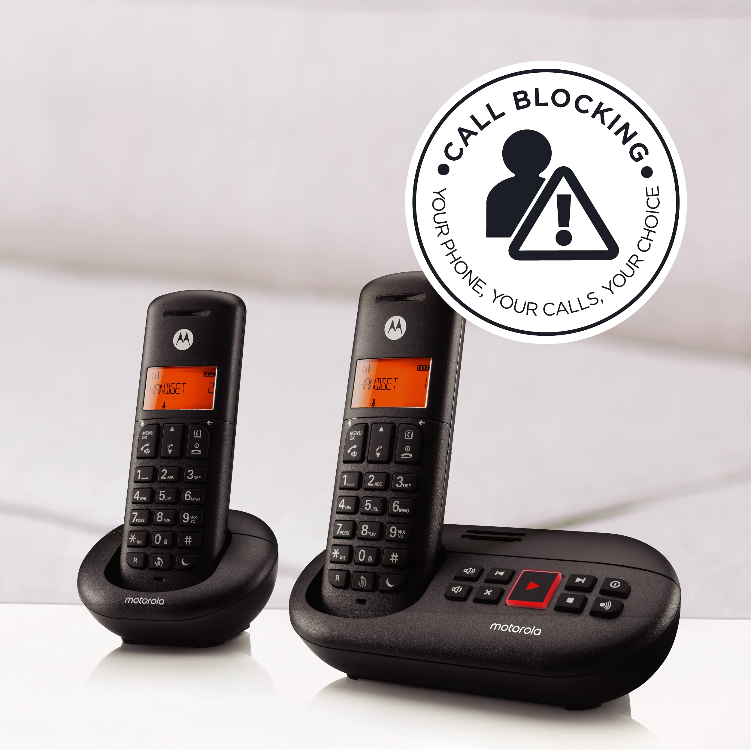 Motorola E212 Digital Cordless Twin DECT Phone TAM Phone
