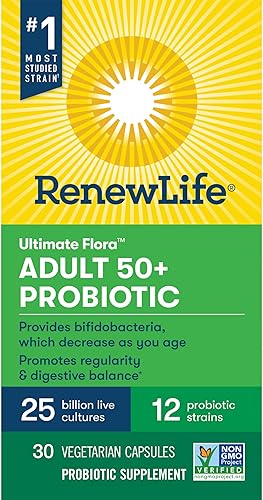 Miniatura 6 de Renew Life Probiótico para adultos  Ultimate Flora suplemento probiótico para adultos 50  estable en almacenamiento sin gluten lácteos y soya  25