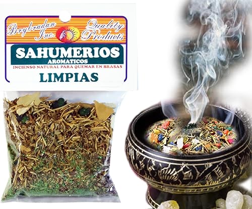 6 PCS Cleaning-LIMPIAS Mezcla de incienso herbario SAHUMERIO ESPIRITUAL DE HIERBAS para quemar sobre carbón vegetal