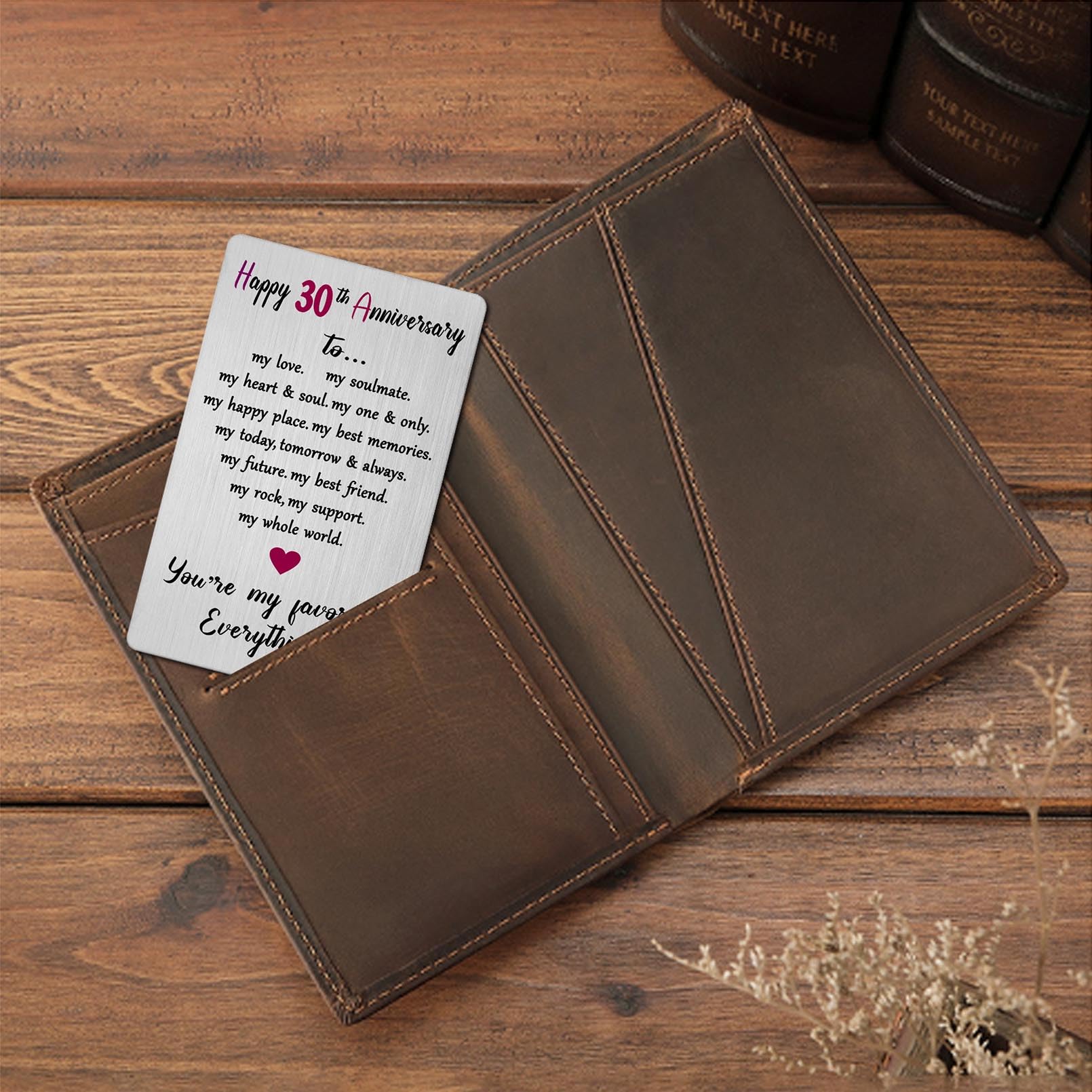 30th Anniversary Card for Women Men Him Her- 30 Year Anniversary Keepsake Gift for Husband Wife Spouse - Image 4