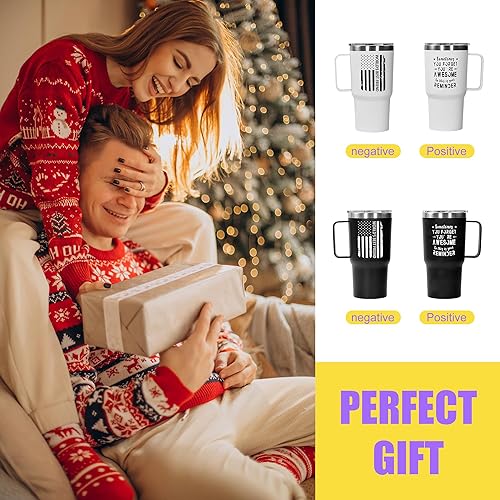 Miniatura 2 de AGH Regalos de Navidad para mujeres  Taza de café aislada con asa de 20 onzas, regalo de cumpleaños inspirador You're Awesome You're Awesome para