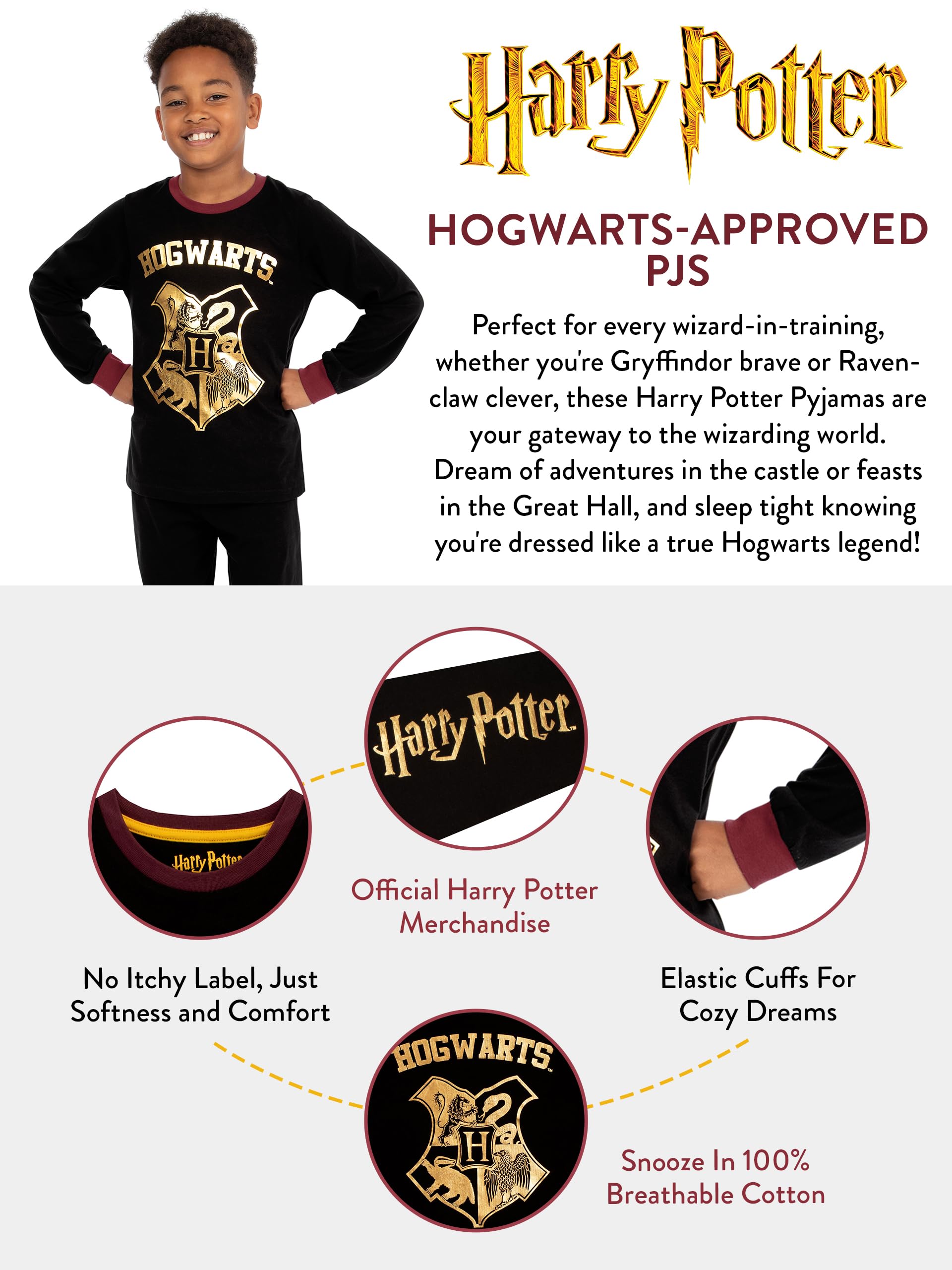 Harry Potter Piżama chłopięca Hogwart