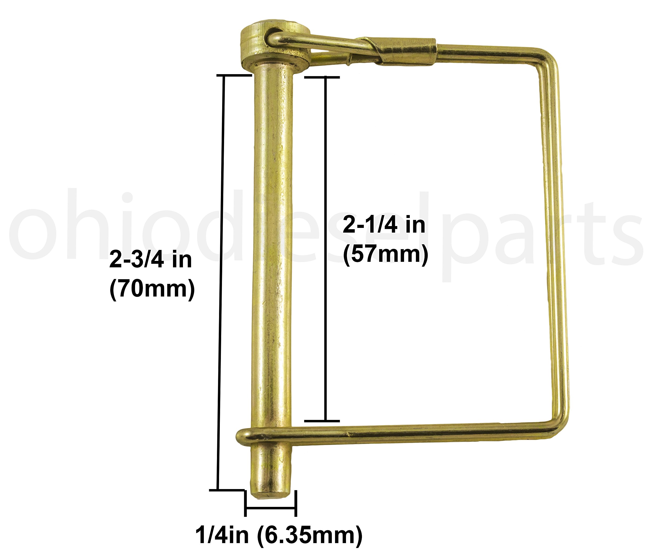 Amazon.com: PTO Square Shaft Locking Pin 1/4