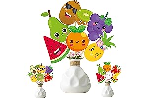 Tutti Frutti Party Centerpiece Sticks: 24pcs Vibrant Table Toppers for your Summer Fun!