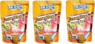 AquaNation Listing For Fa Thai Concentrated Jaew Hon Thai Hot Pot Soup Base – Authentic Thai Flavor, Product of Thailand, Perfect for Hotpot, Sukiyaki, Rice Noodles, and BBQ - 5.75oz (170ml) (Pack of 3, Jaew Hon Thai Hot Pot Soup)