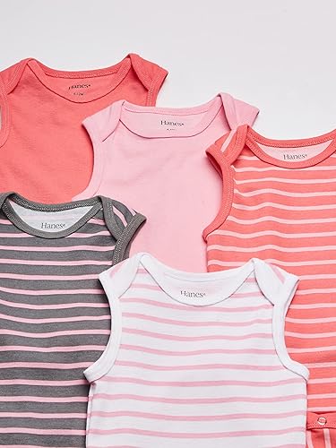 Miniatura 3 de Hanes Baby-Girls Hanes - Body para bebé, Ultimate Flexy sin mangas para niños y niñas, paquete de 5