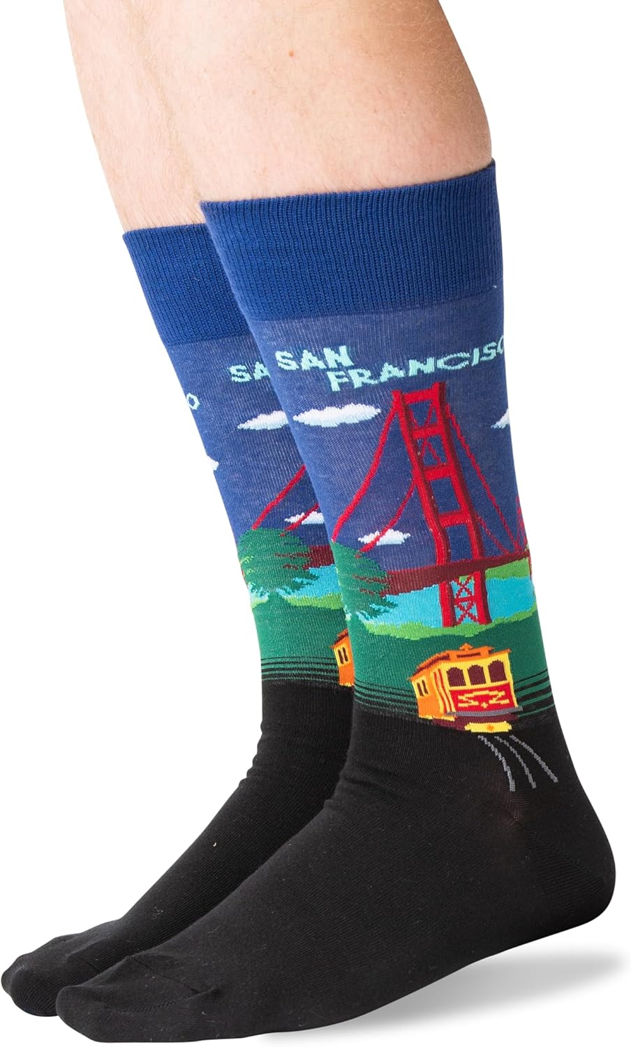 Hot Sox Men's Fun Sports and Athletics Crew Socks (1-Pair) - Image 2