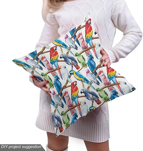 Miniatura 311 de Lunarable - Tela para amantes de perros de The Yard, patrón divertido de animales de dibujos animados en posiciones caprichosas estirando y Beige y