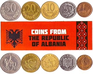 Hobby of Kings Different Coins - Old, Collectible Maltese Foreign Currency for Collecting Book - Unique, Commemorative World Money Sets - Gifts for Collectors - Collection of 5