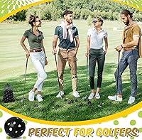 Vista 6 de Paquete de 80 pelotas de práctica de golf con vuelo limitado de 42 mm, pelota de entrenamiento de golf de plástico hueca con flujo de aire