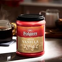 Vista 13 de Folgers Café molido con sabor a caramelo mantequilla, recipiente de 9.6 onzas (paquete de 6)