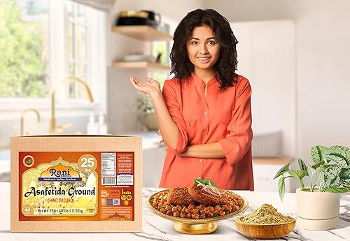 Vista 15 de Rani Asafetida (Hing) Molida de 3.75 oz (106 g) Apto para gluten, tarro de PET ~ Todo natural Sin sal Vegano Sin OMG Especias indias