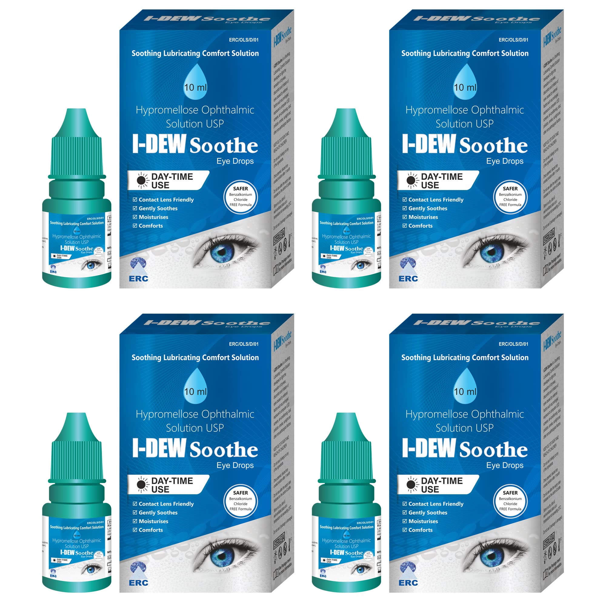 Buy IDew Soothe Daytime Eye Drops for Dry Eyes, Hypromellose Eye Drops for Contact Lens Users