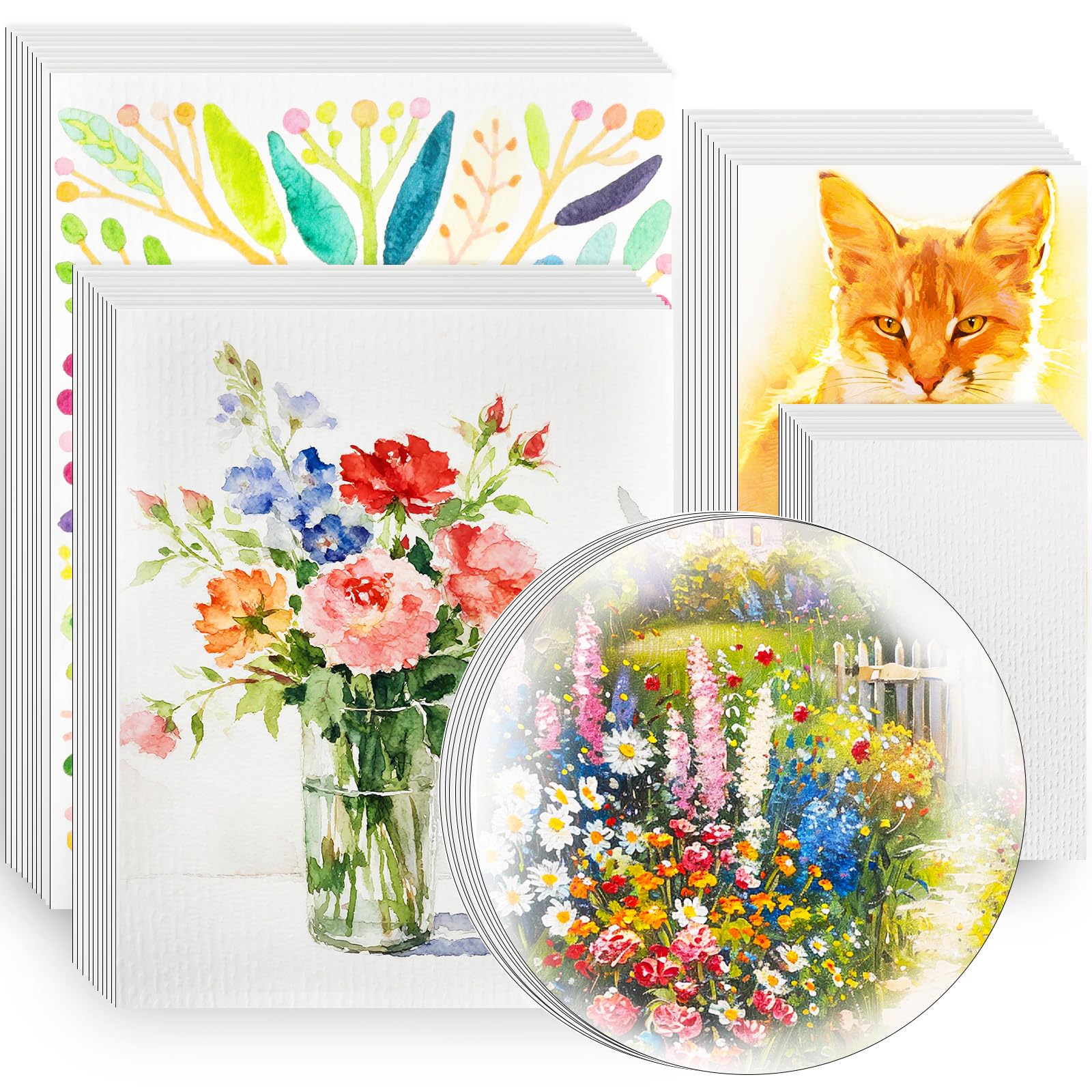 Bulk Watercolor Paper - 100 Sheets 5x7 Inch -11