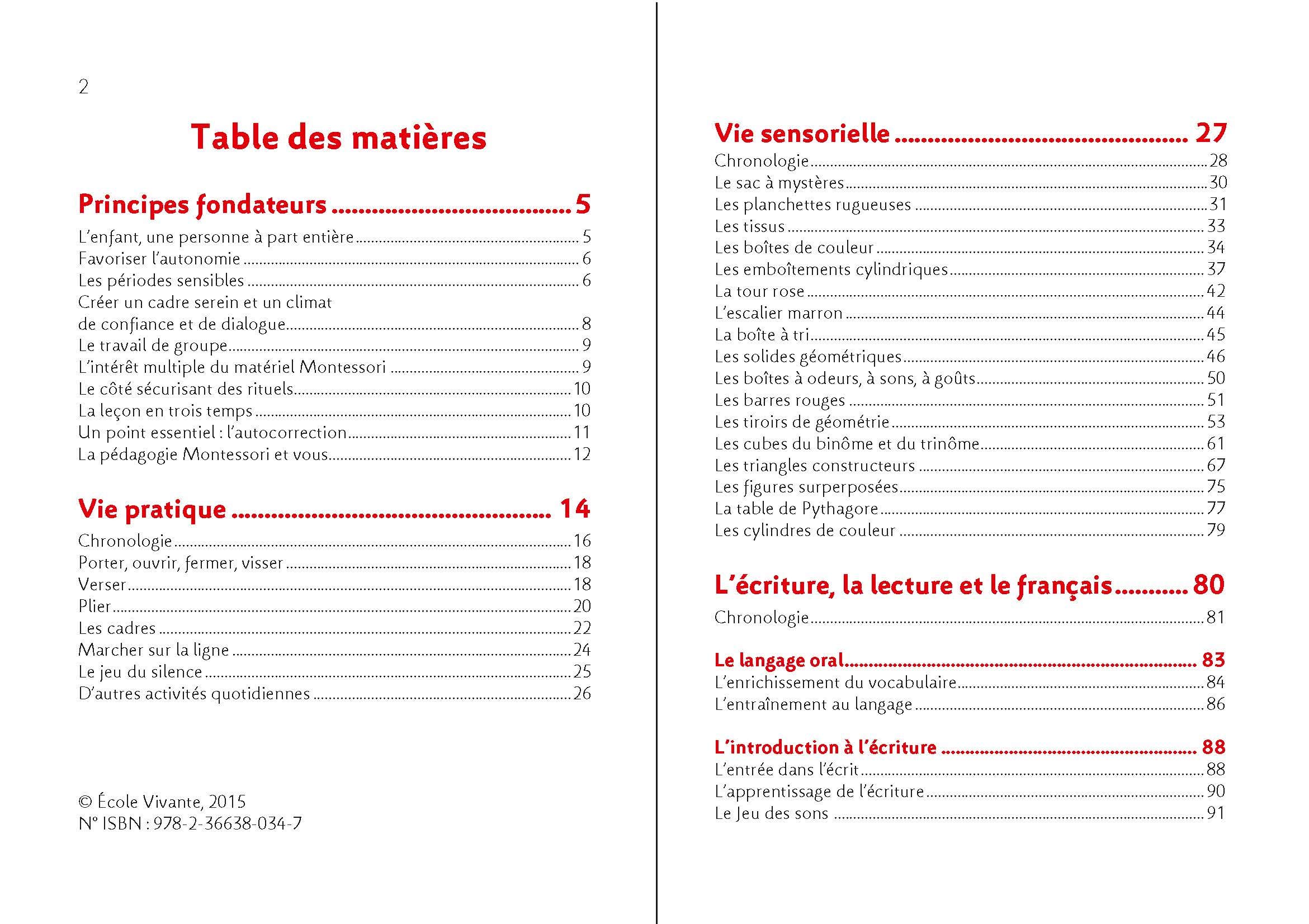 Montessori Pas à Pas : Principes, Vie pratique, Vie sensorielle, Langage, Calcul et Maths 2 - 6 ans