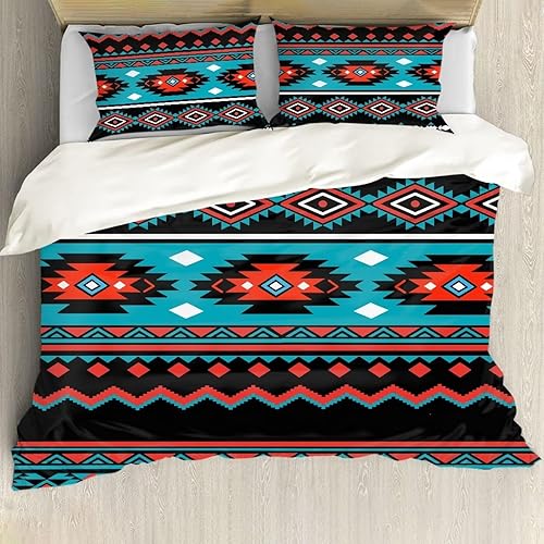 Miniatura 9 de ZFRXIGN Juego de funda de edredón occidental tamaño Queen para todas las estaciones, juego de edredón decorativo para el hogar, colcha de 3 piezas