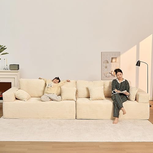 Miniatura 25 de Sillón tumbona, sofá deshuesado para sala de estar y dormitorio, juego de sofás cama sillas de lectura, de pana, color gris