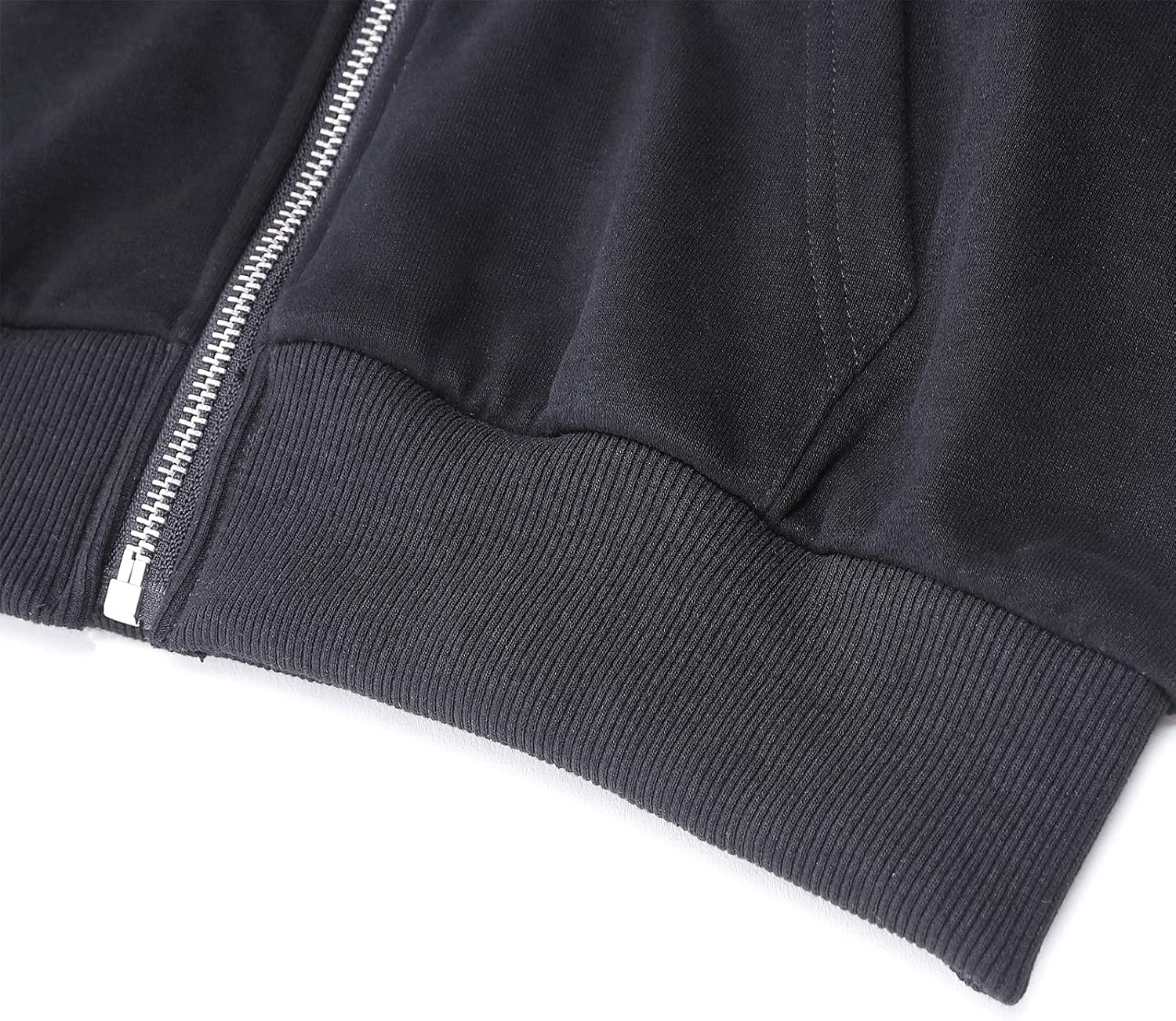 Women's Cropped Zip Up Hoodie Casual Long Sleeve Workout Hooded Sweatshirt Coat - Image 5