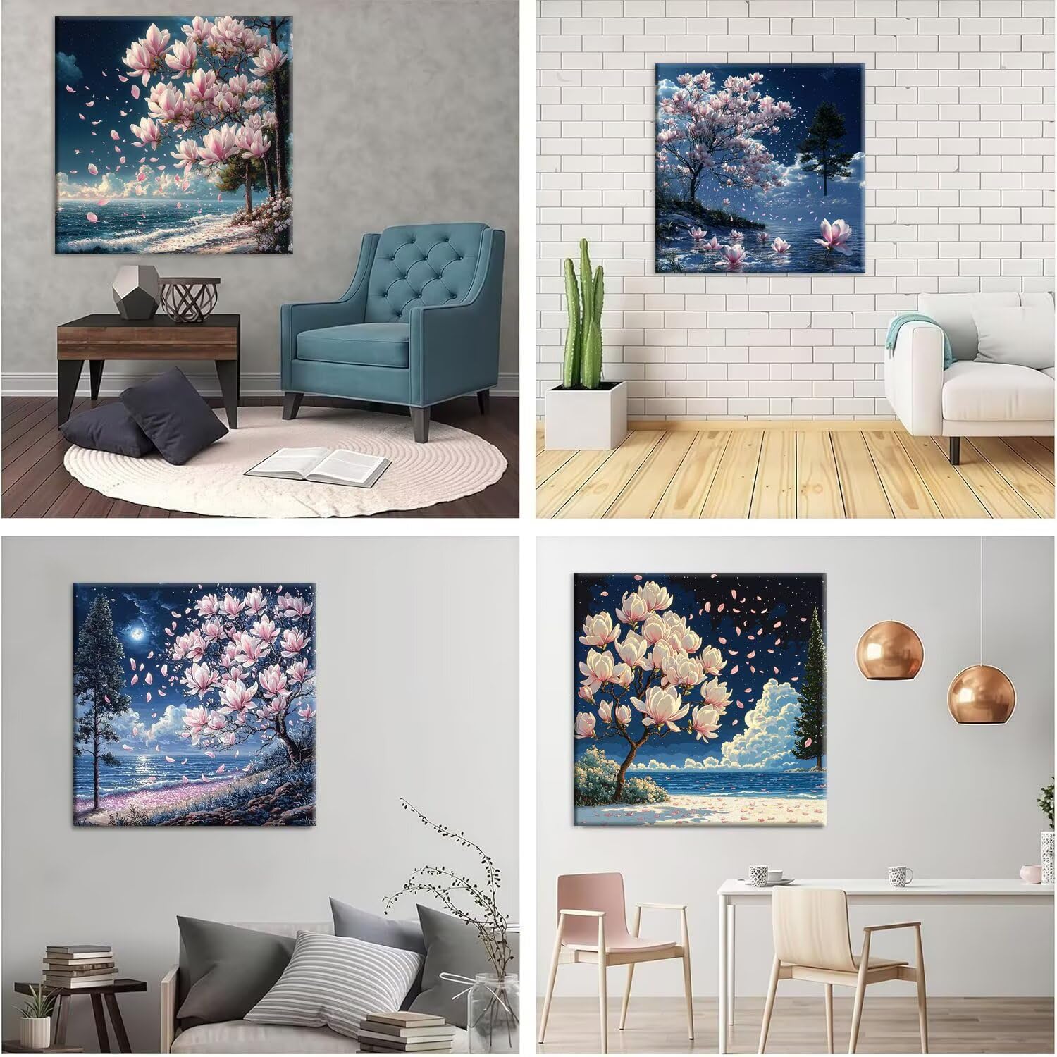 Paisaje de orquídeas de jade 5D Kits de Pintura de Diamantes 35x35cm G-928
