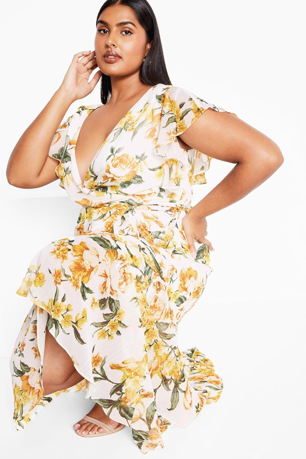 City Chic Women's Plus Size Maxi Dress - Flirty Tier Print - Image 5