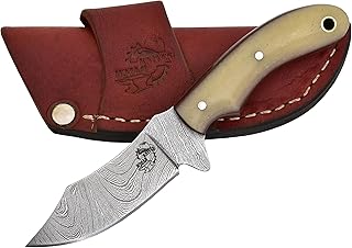 Knives Ranch Horizontal Carry EDC Knife, Bone Handle, Heavy-Duty Cowboy Sheath (2085-B) - Knives Ranch