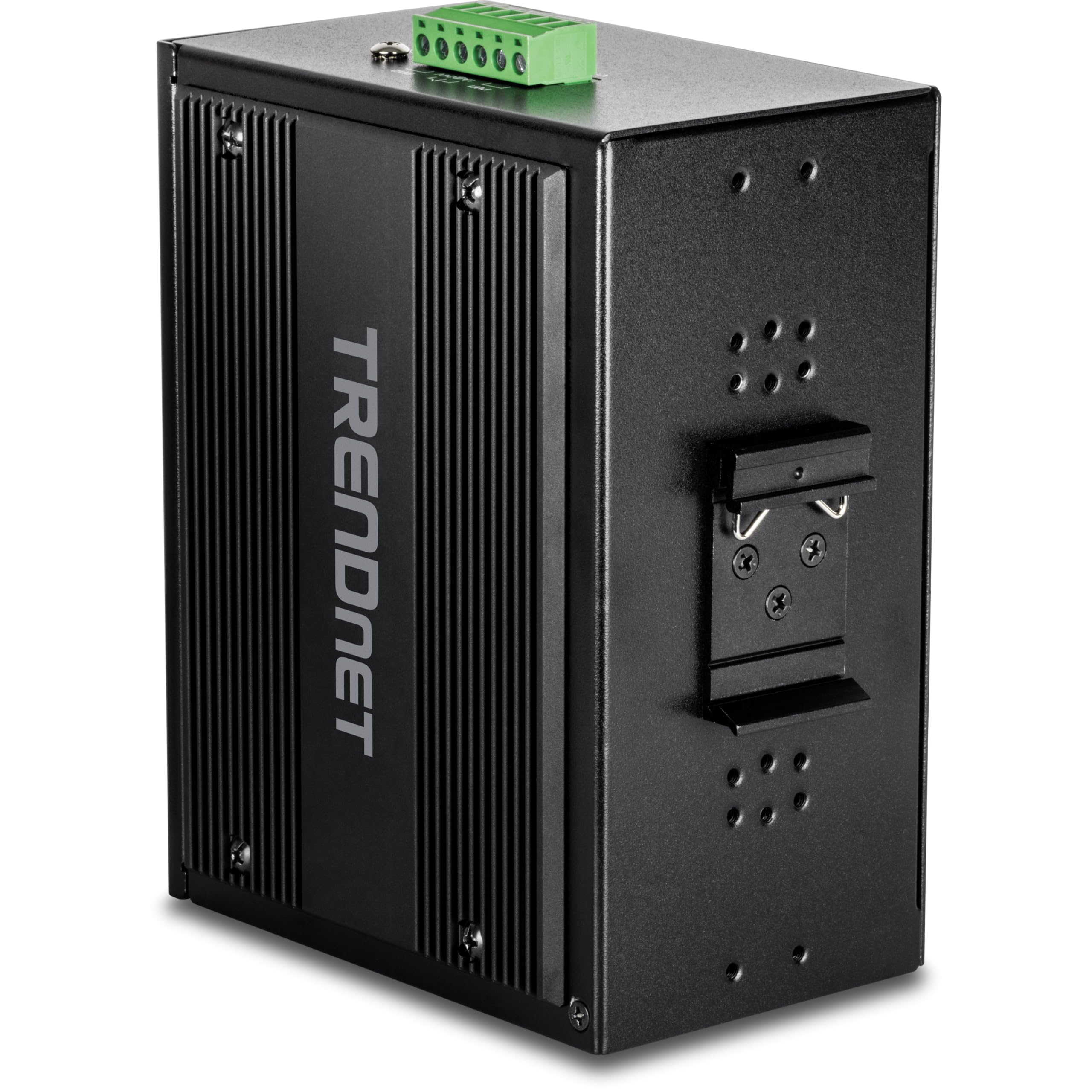 TRENDnet Commutateur Industriel Non géré Gigabit DIN-Rail 26 Ports, TI-PG262, 16 Ports Gigabit PoE+, 8 Ports Gigabit RJ-45, 2 Ports SFP, IP30, Protection à Vie, Noir