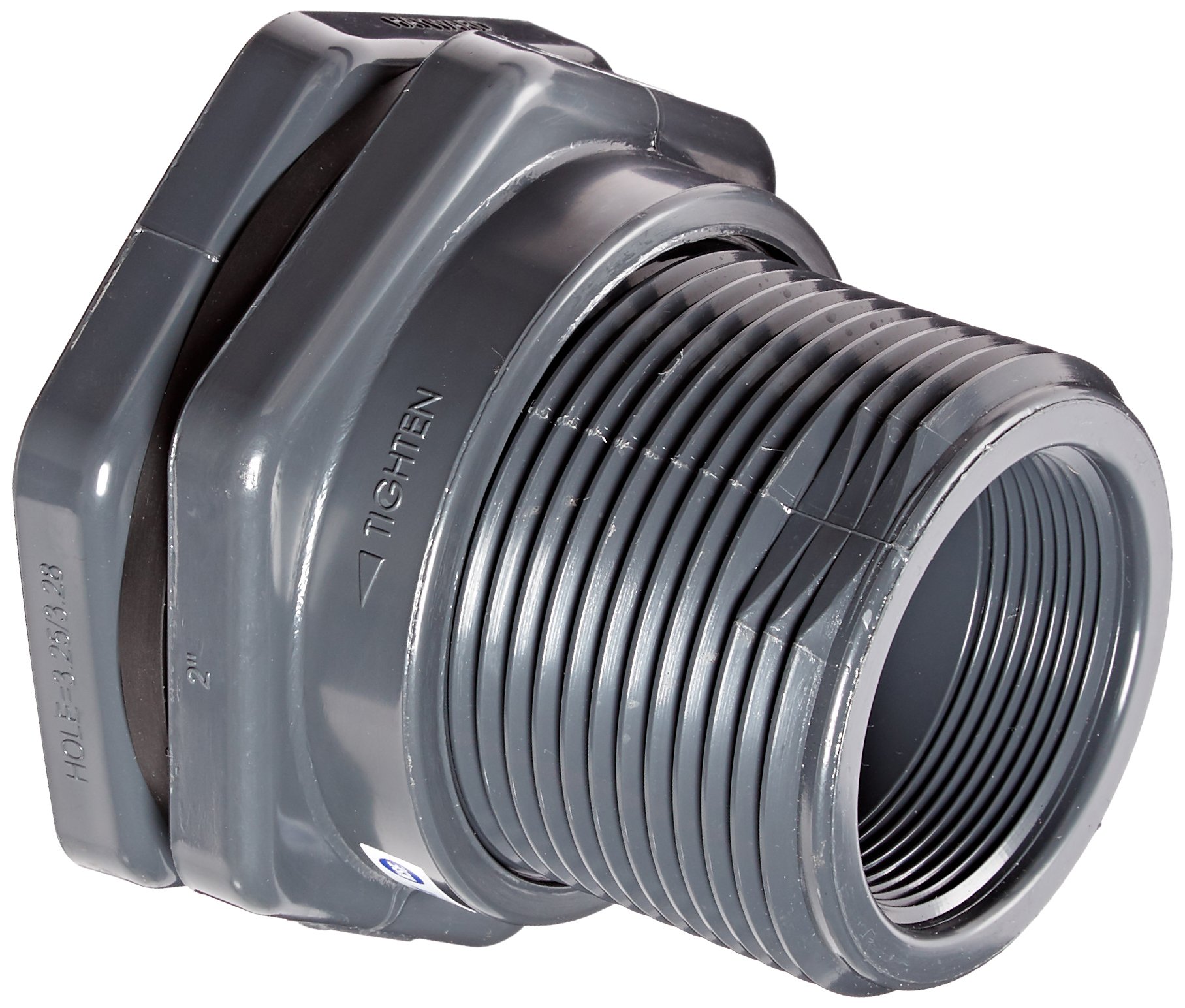 Raccord de cloison PVC Hayward BFA1020TFS 2 pouces pour étanchéité piscine